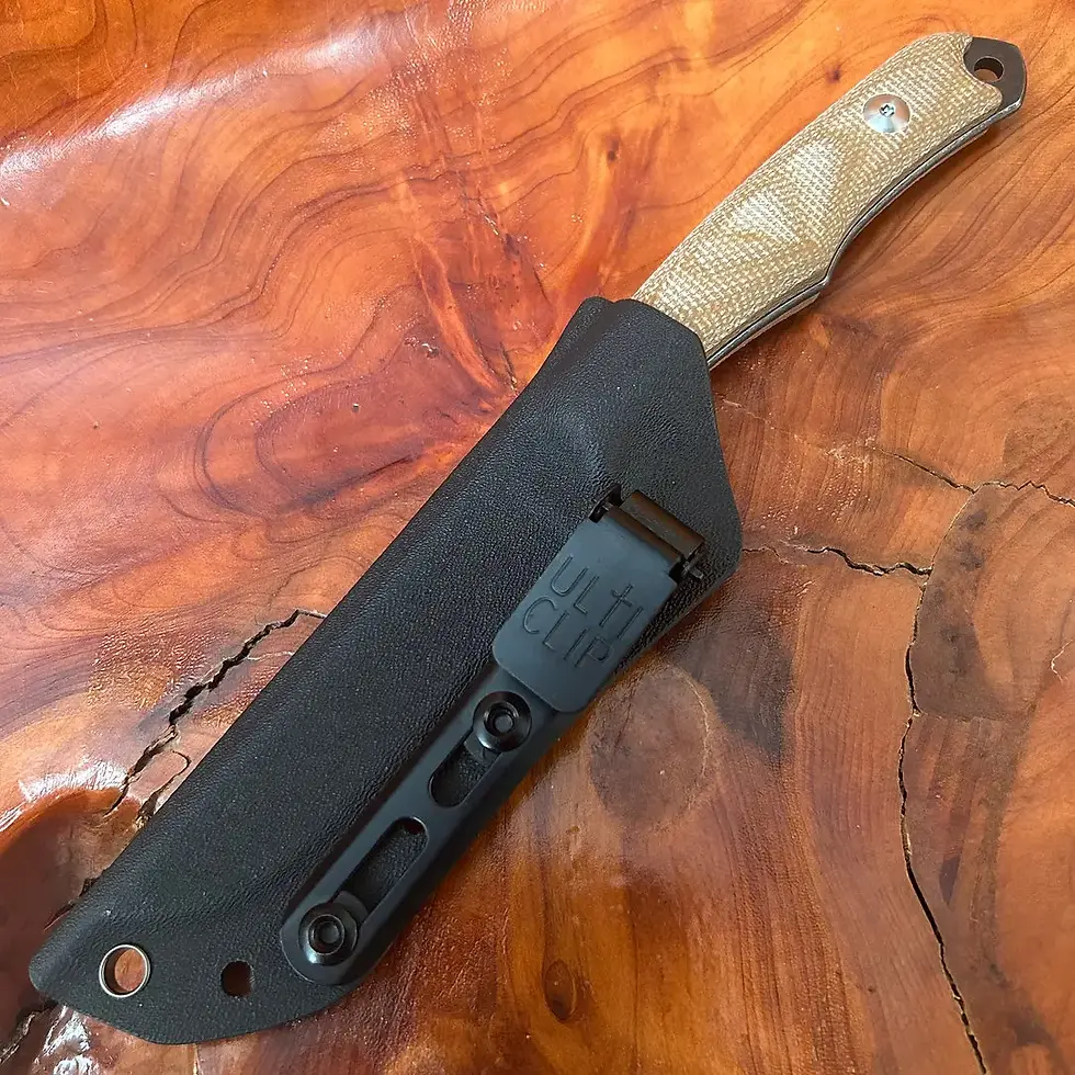 Thumbnail: Chris Reeve - Inyoni【Natural Canvas Micarta handles - Black Stonewash blades】