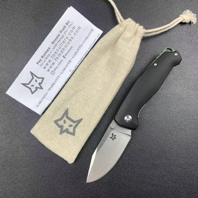 Thumbnail: FX-523 TUR Folding Knife 2.91" N690Co Satin Plain Blade