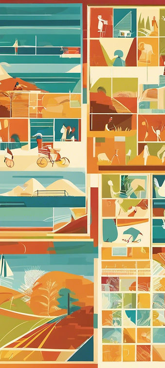 social and community outing abstract multiple tiles .jpg