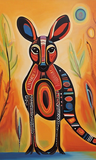 indigenous australian art with kangaroo abstract.jpg