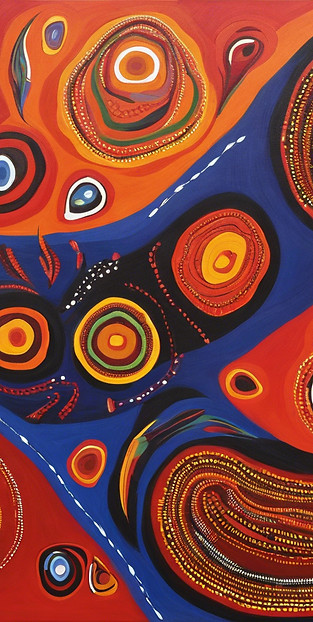 indigenous australian abstract art of ca
