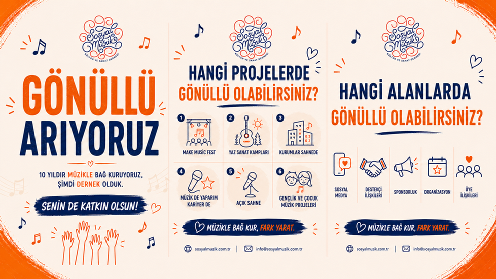 🎵 Gönüllü Arıyoruz!