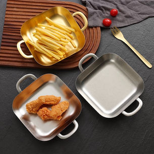 Stainless steel serveware