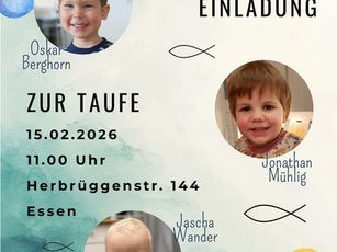 15.02. Taufe Oskar, Jonathan & Jascha