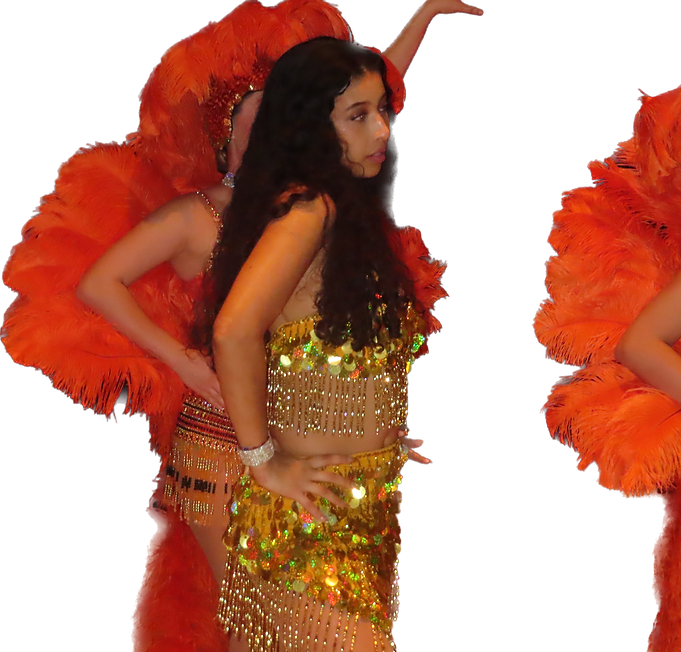 Isabella in costume for Bailalo