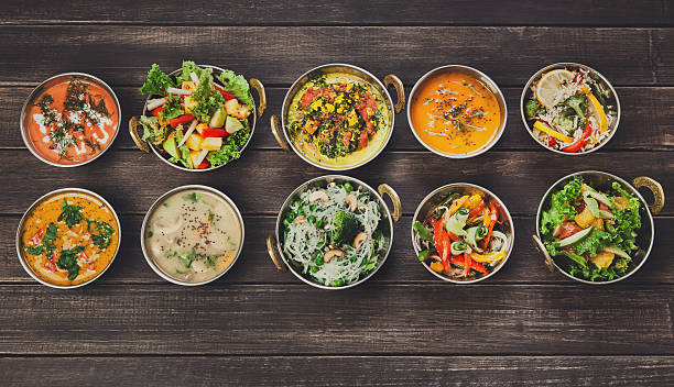 Arranged Food and Objects