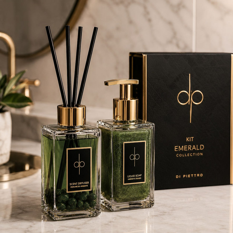Miniatura: Kit Lavabo - Difusor & Sabonete | Emerald (Figo & Pistache) 250 ml