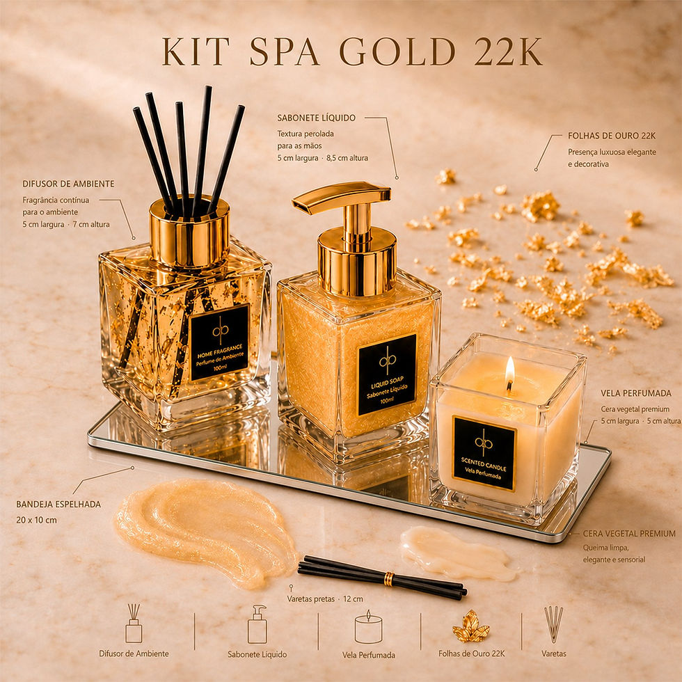 Miniatura: Kit Lavabo + Bandeja - Gold 22k | Vanilla Salt 100ml