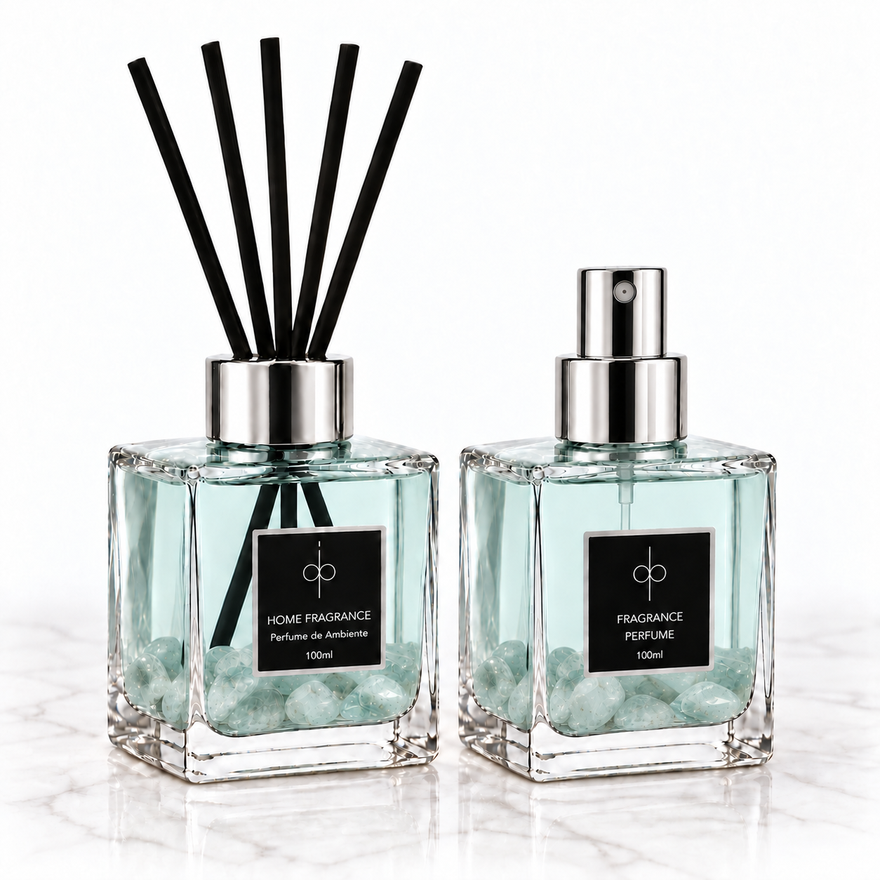 Ver produto: Kit Difusor e Aromatizador - Aquamarine | Brisa Marinha 100ml