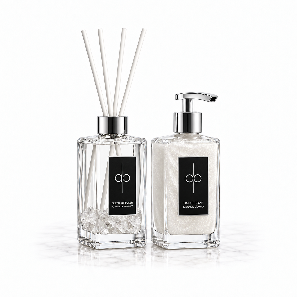 Ver produto: Kit Lavabo - Aromatizador & Sabonete - Crystal(Chá Branco)