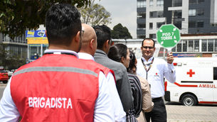 Cruz Roja Bogotá hizo parte activa del Simulacro de Evacuación en la ciudad y en Cundinamarca