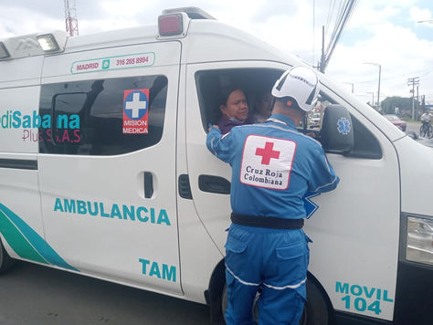 Cruz Roja Bogotá activa corredores humanitarios en medio del paro de camioneros