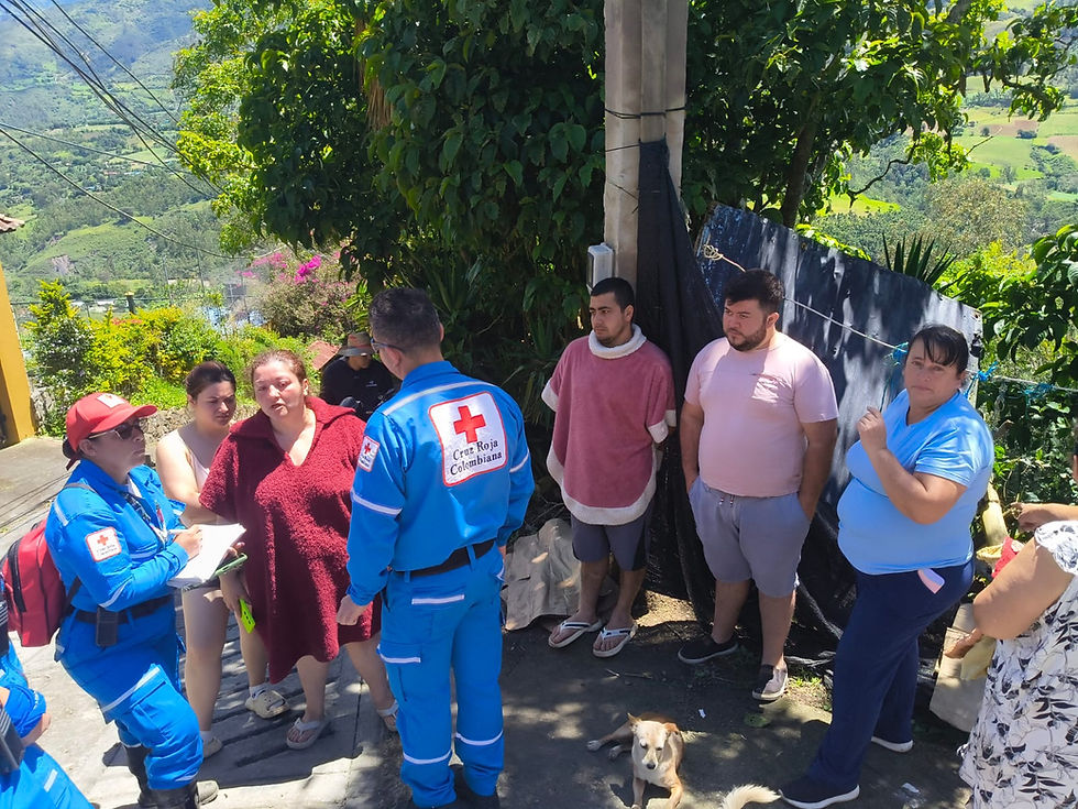 Cruz Roja Bogotá sigue apoyando la respuesta a las emergencias por lluvias en el Oriente de Cundinamarca