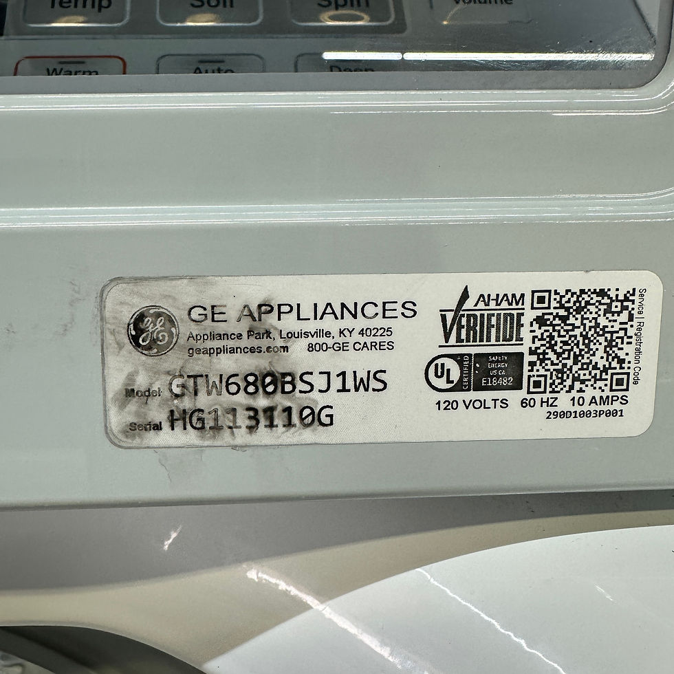 Thumbnail: GE Refurbished Top load Washer and Dryer 4.6 cuft Irving 6112