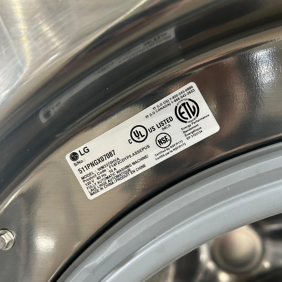 Thumbnail: LG Refurbished Front load Washer 4.5 cuft Austin 4228