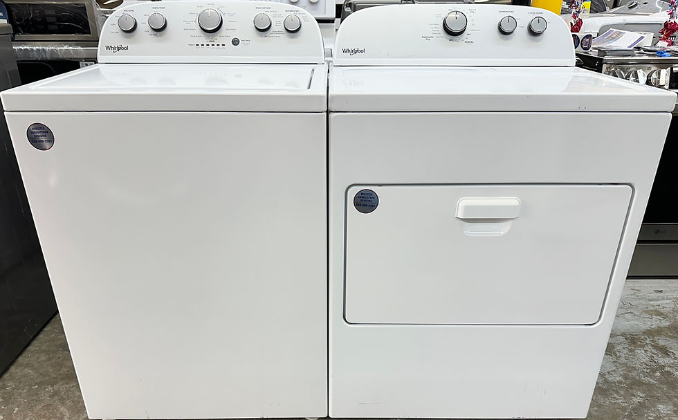 Whirlpool Refurbished Top load Washer and Dryer 4.3 cuft Irving 9500