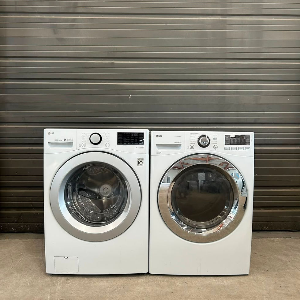LG WM3500CW Washer & WM3500CW Electric Dryer 4.5 CF- Refurbished- Austin 1480