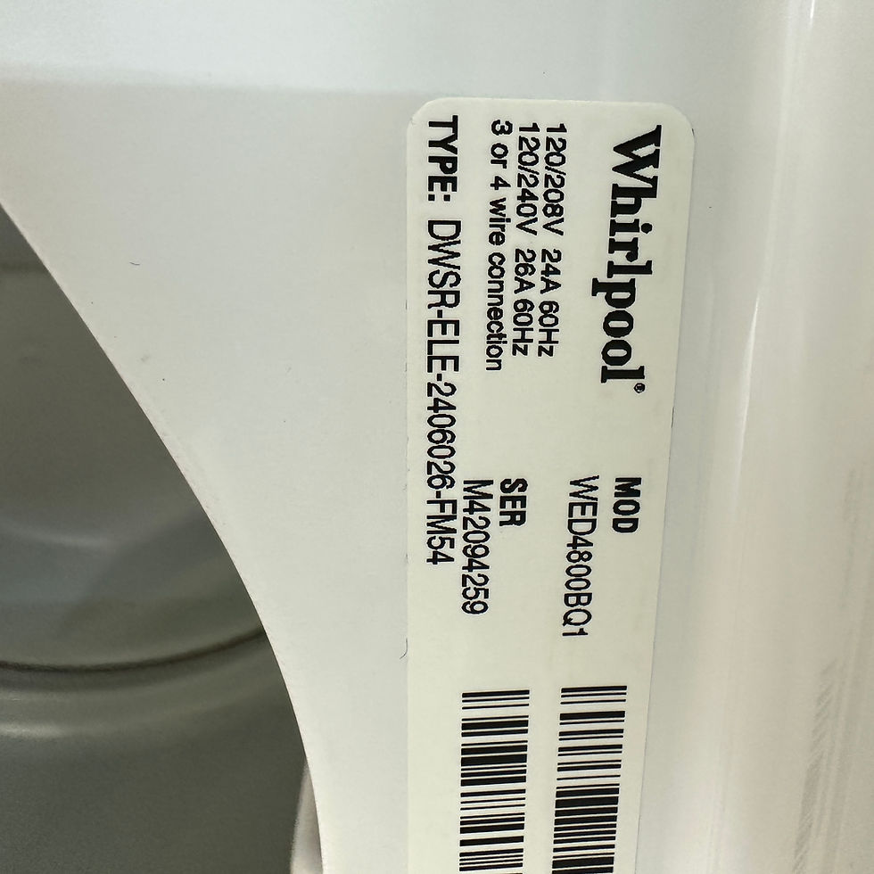 Thumbnail: Whirlpool Refurbished Top load Washer and Dryer 3.5 cuft Irving 6556