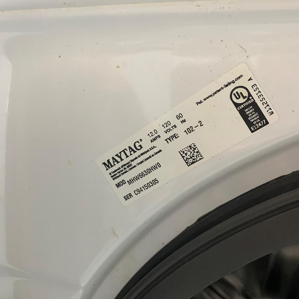Maytag Washer and Electrolux Dryer     Austin (Refurbished) 9155