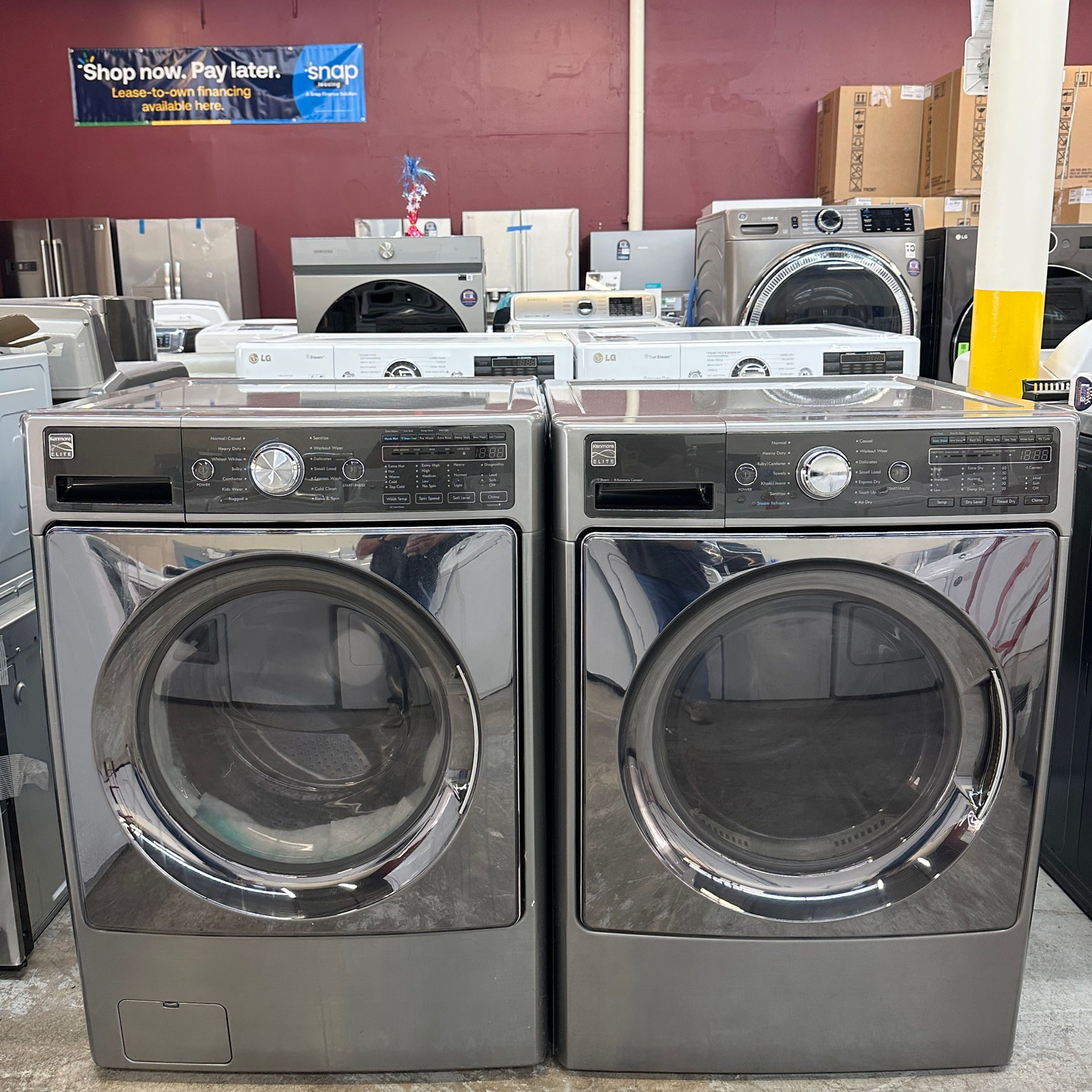 Kenmore Refurbished Front load Washer and Dryer 4.5 cuft Irving 1948