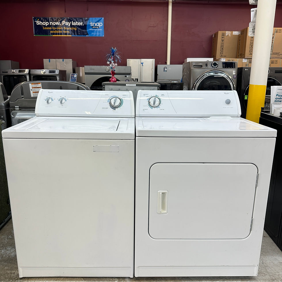Whirlpool Refurbished Top load Washer and Dryer 3.5 cuft Irving 5252