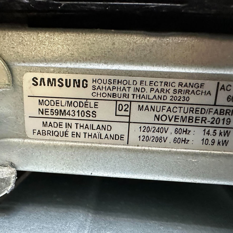 Thumbnail: Samsung NE59M4310SS Electric Range 5.9 CF- Refurbished- Irving 4990