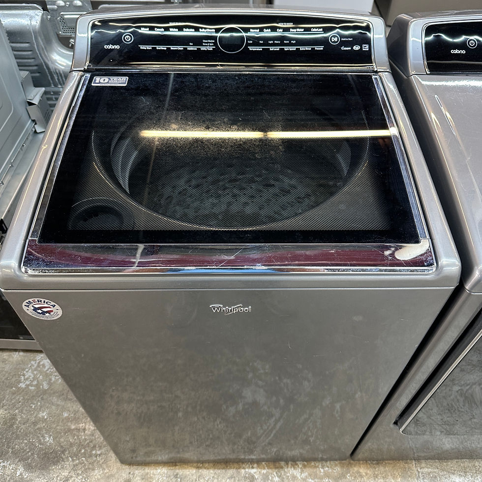 Thumbnail: Whirlpool Refurbished Top load Washer and Dryer 5.3 cuft Irving 9173