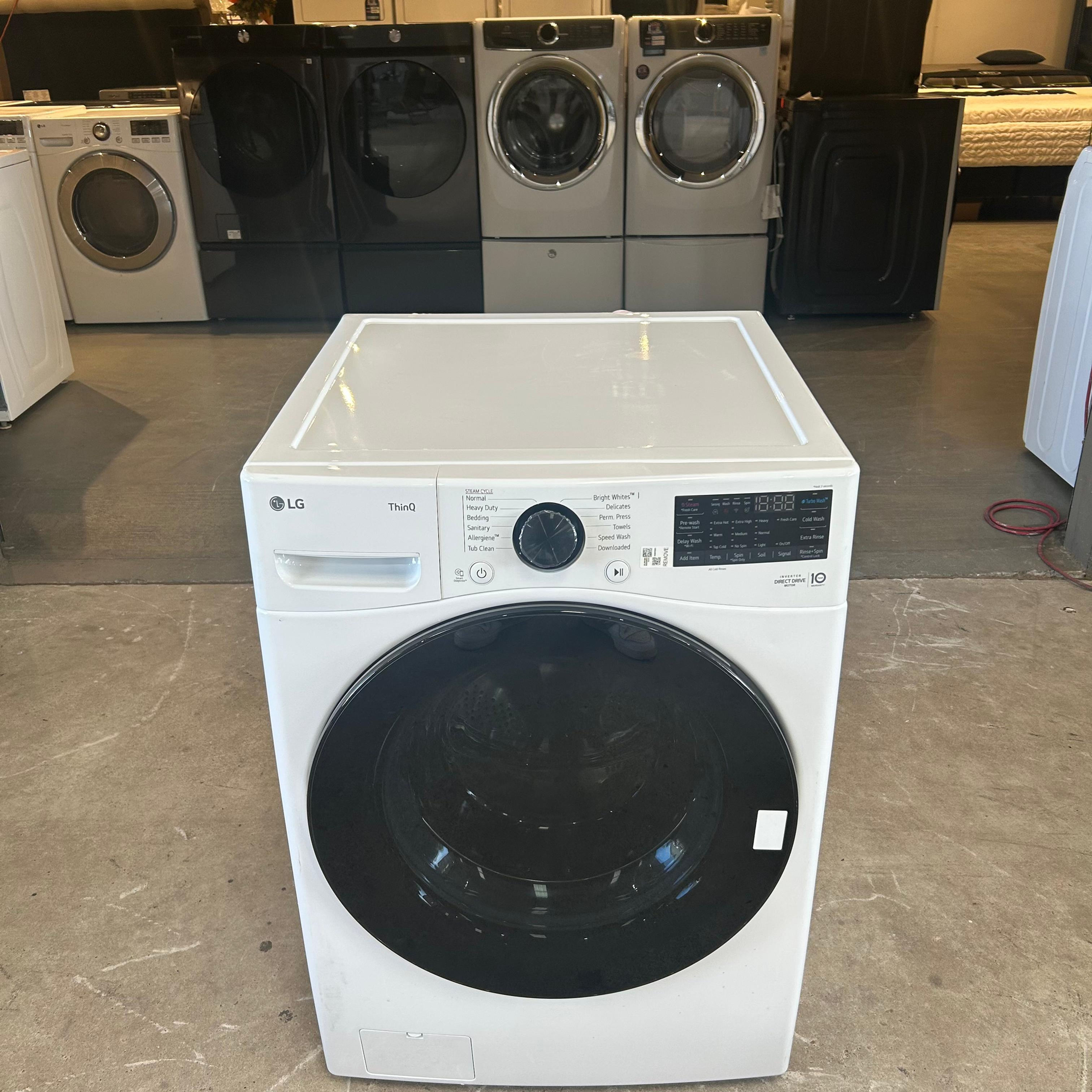 LG Open box Scratch and Dent Front load Washer 4.5 cuft Austin 7193