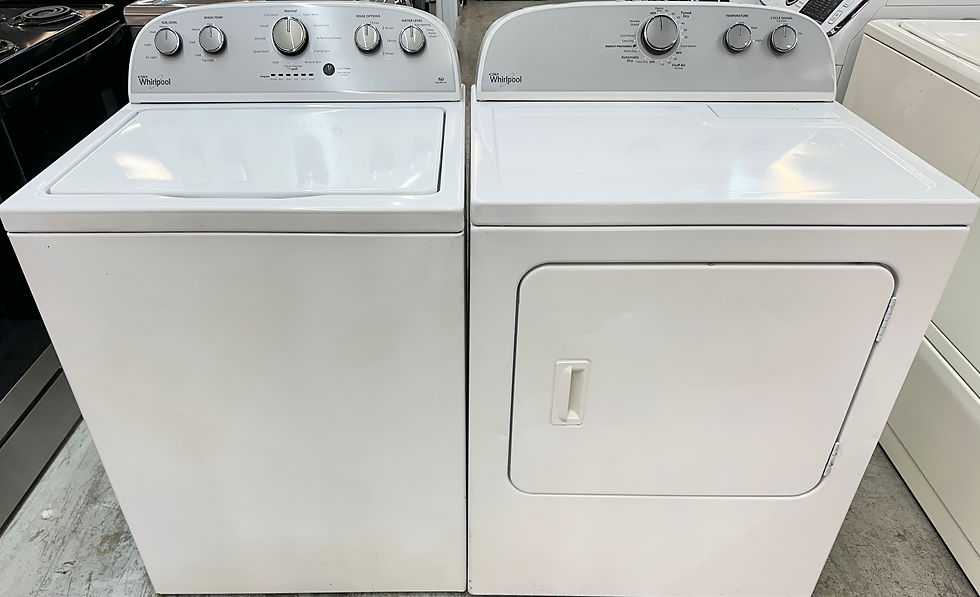 Whirlpool Refurbished Top load Washer and dryer 3.5 cuft Irving 0033