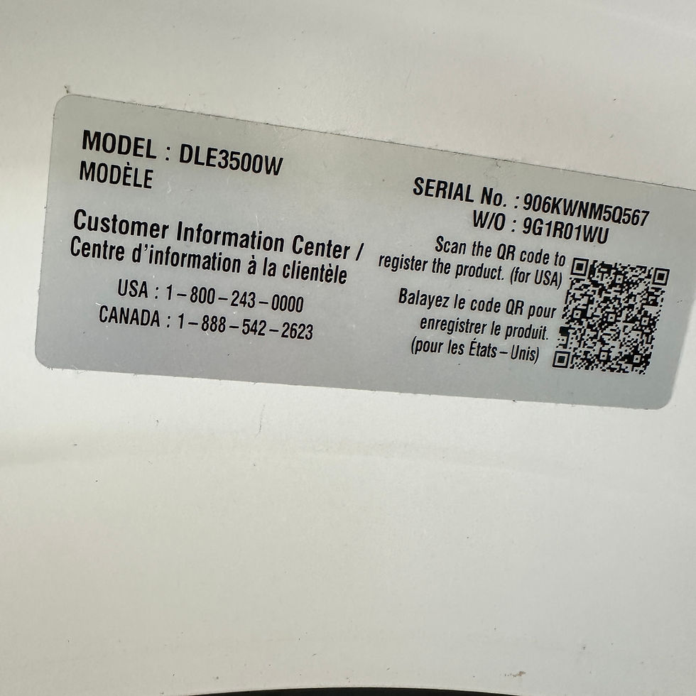 Thumbnail: LG WM3600HWA Washer & DLE3500W Electric Dryer 4.5 CF- Refurbished- Irving 7500