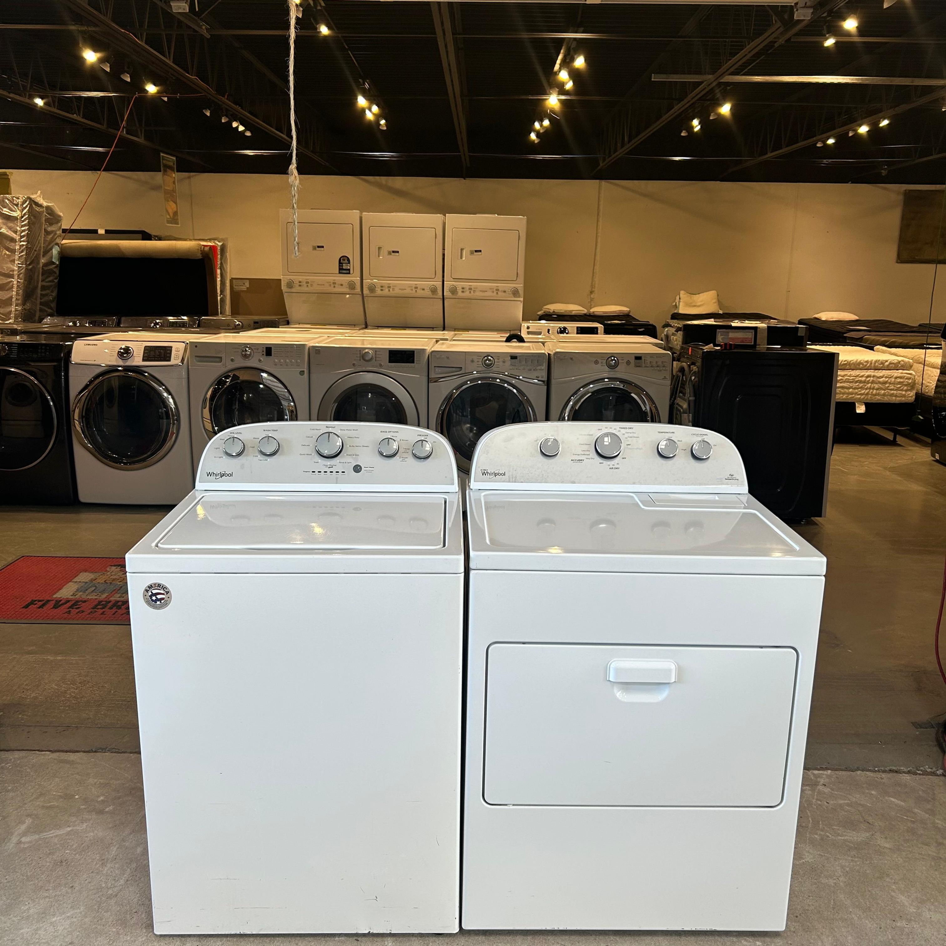 Whirlpool Refurbished Top load Washer and Dryer 4.3 cuft Austin 4997