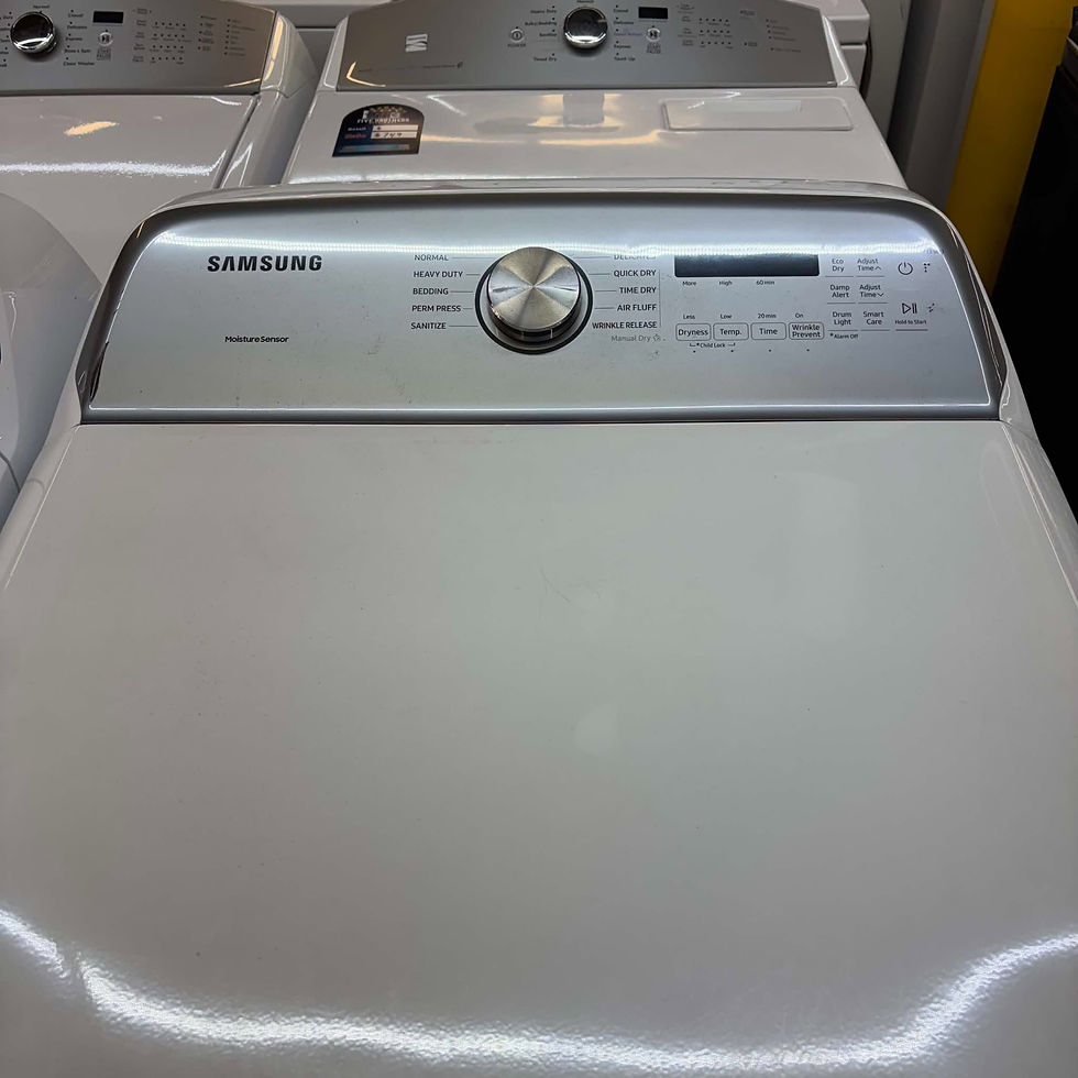Miniatura: Samsung WA50R5400AW/US Washer & DVE50R5200W/A3 Electric Dryer 5.0 CF-Refurbished