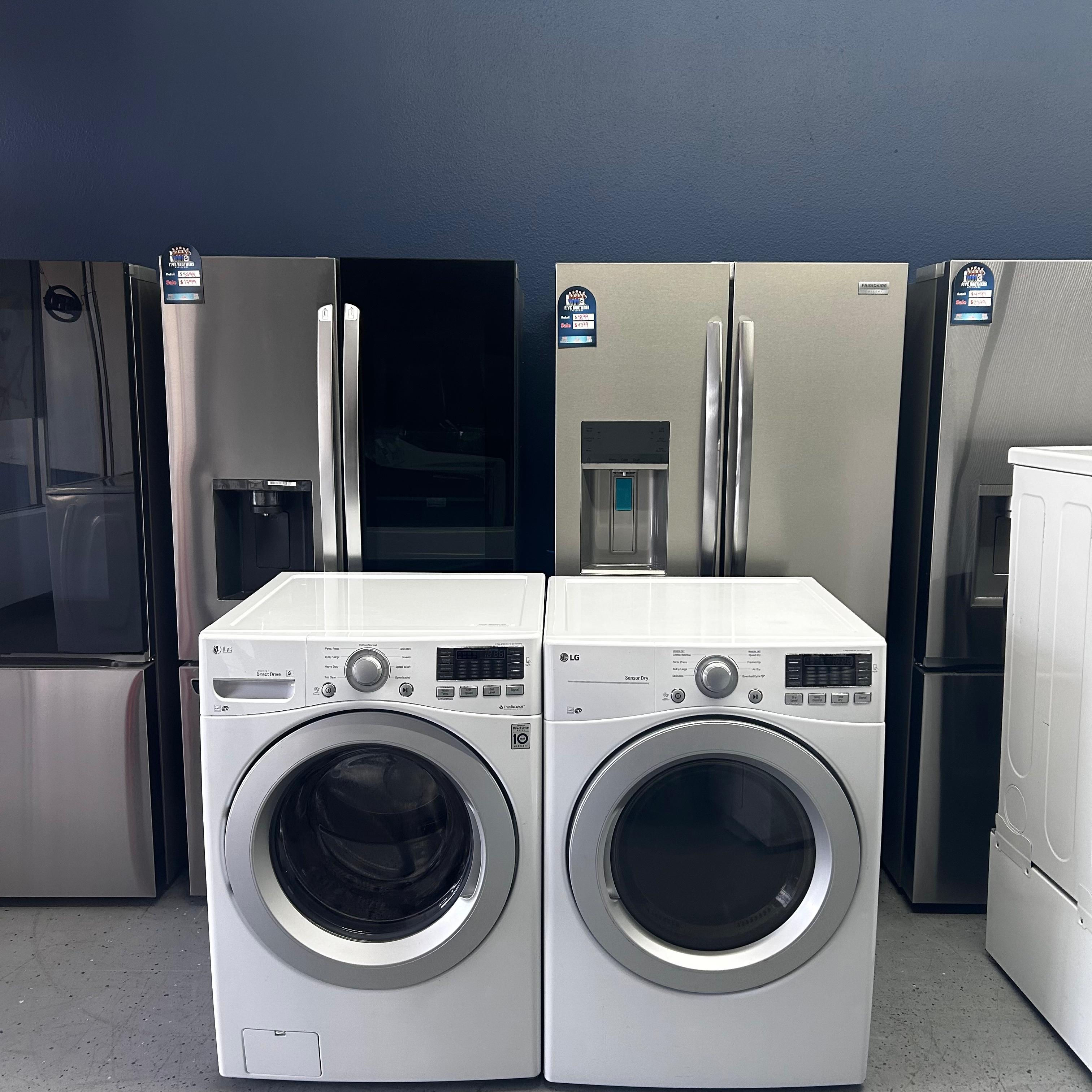 LG Refurbished Front load Washer and Dryer 4.5 cuft Austin 9981