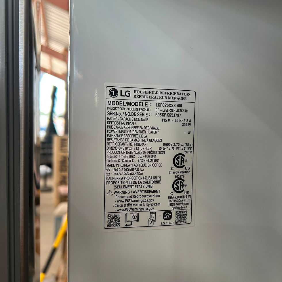 Thumbnail: LG Open Box New Counter Depth French Door Refrigerator 26 cuft Austin 3519
