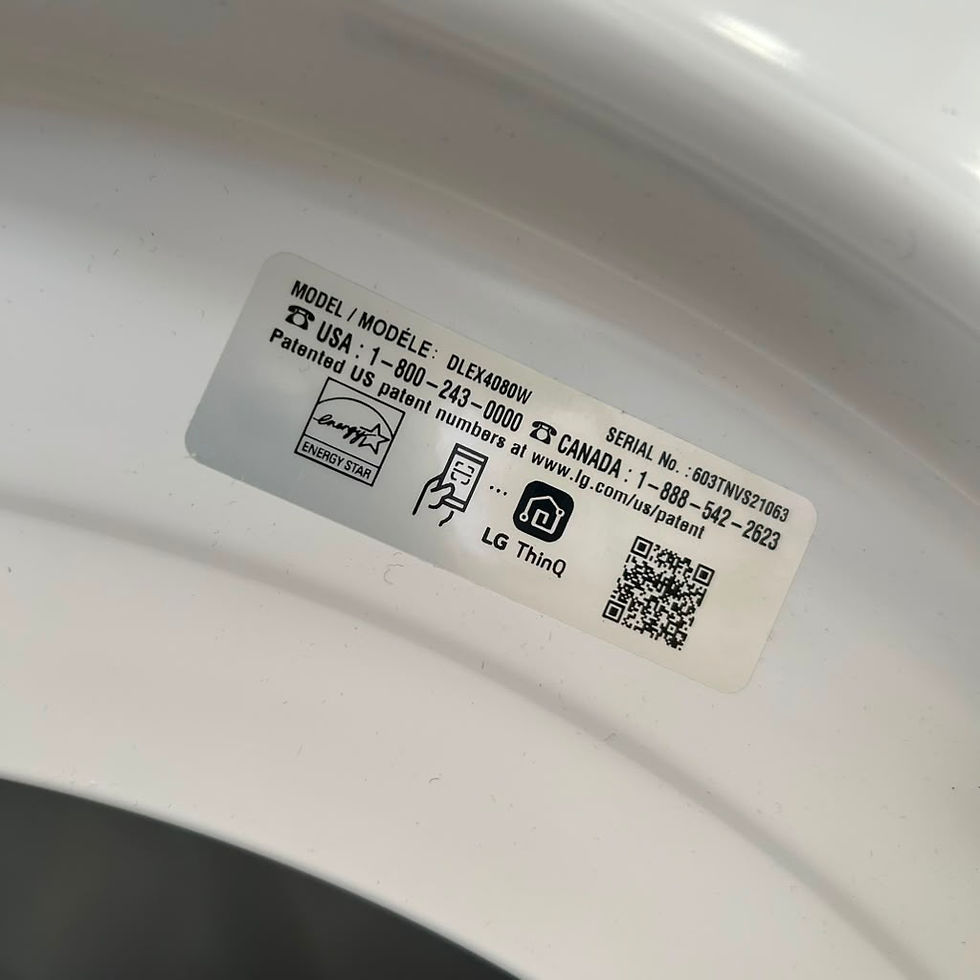 Thumbnail: LG Scratch and Dent Electric Dryer 7.4 cuft Austin 6009