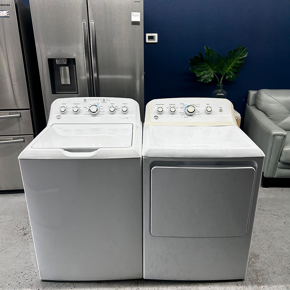 GE Washer and Gas Dryer     Austin (Refurbished)  8221