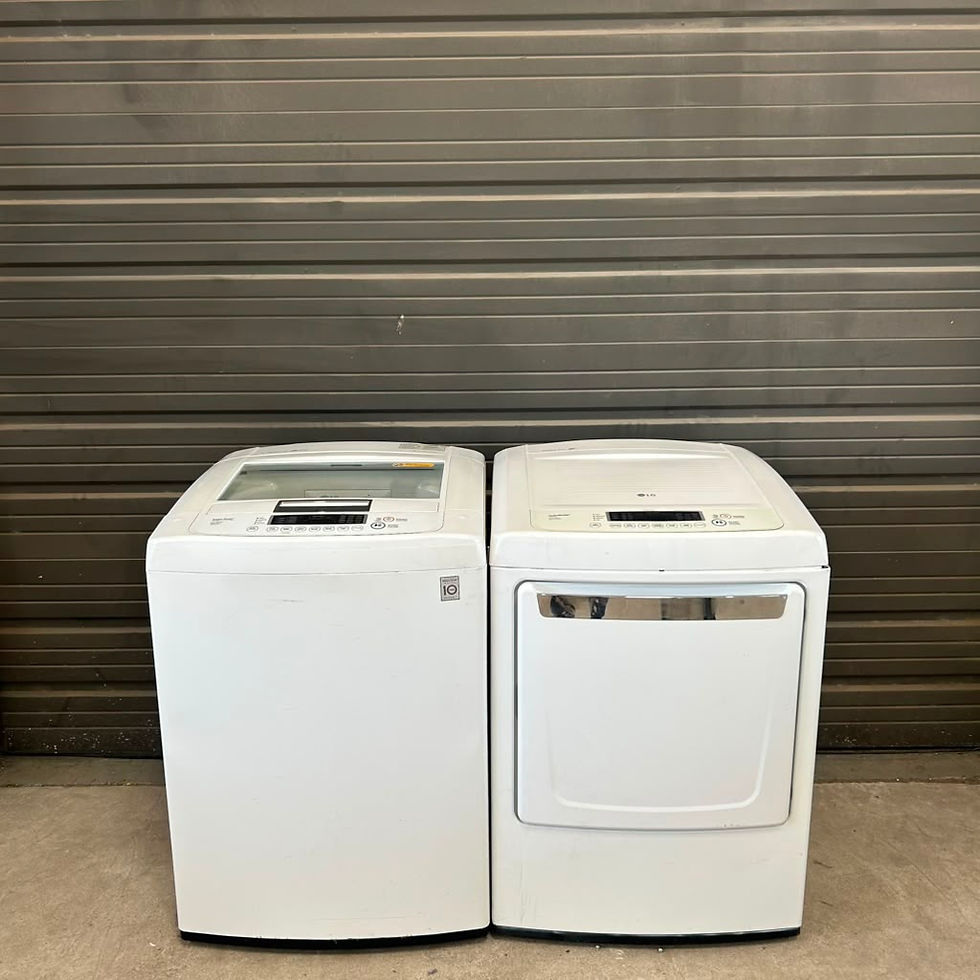 LG WT1101CW Washer & DLE1101W Electric Dryer 4.1 CF- Refurbished- Austin 7488