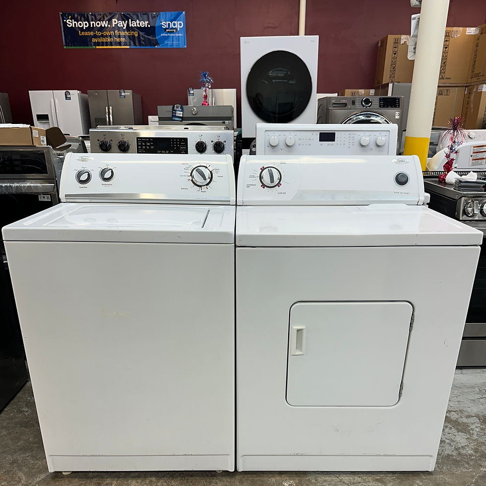 Miniatura: Whirlpool Refurbished Top load Washer and Dryer 3.2 cuft Irving 5808