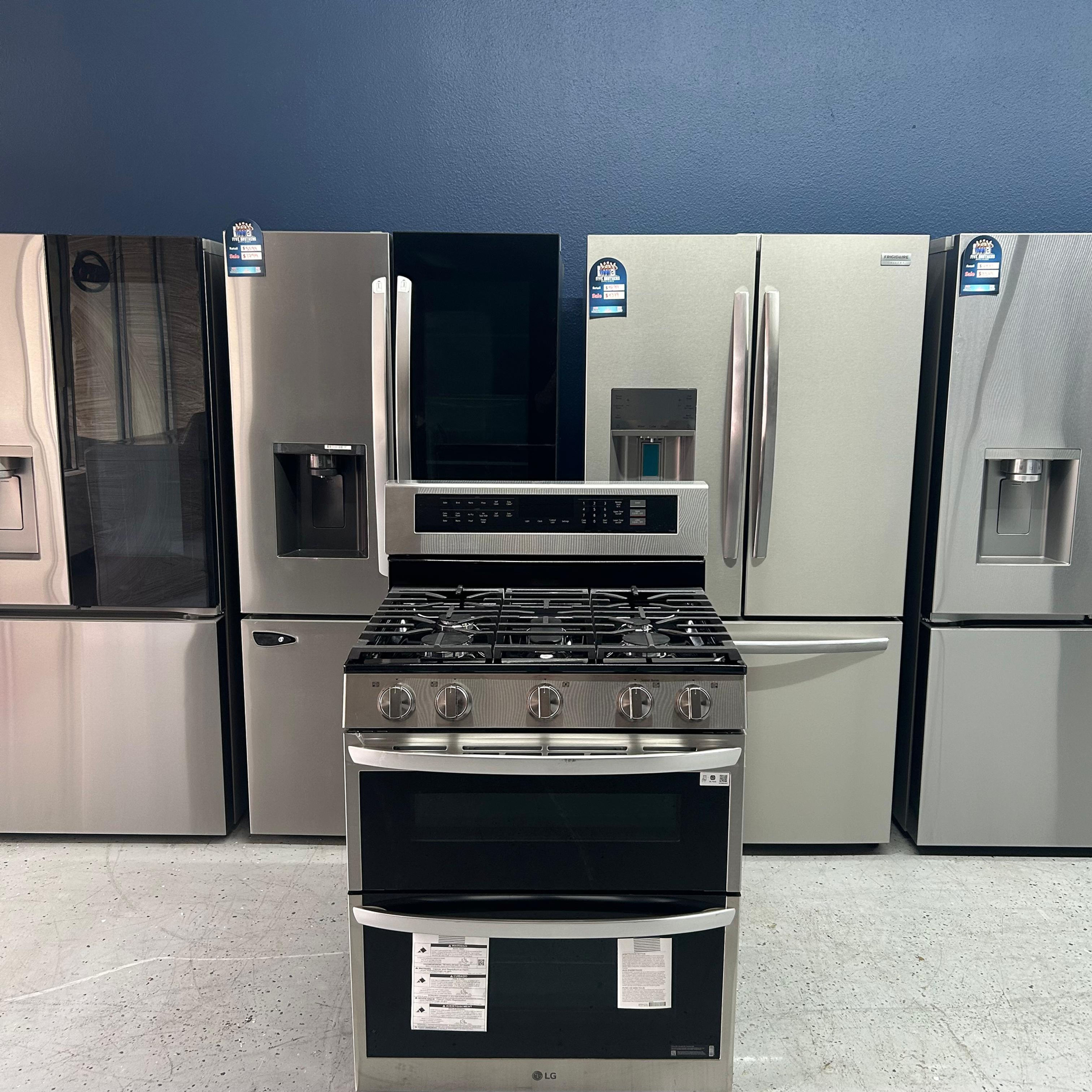 LG Open Box Smart Double Oven Gas Range 6.9 cuft Austin 7058