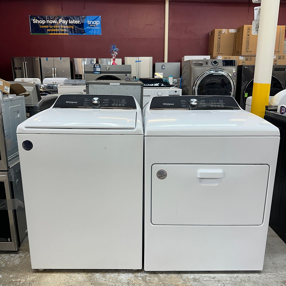 Whirlpool Refurbished Top load Washer and Dryer 5.0 cuft Irving 6011