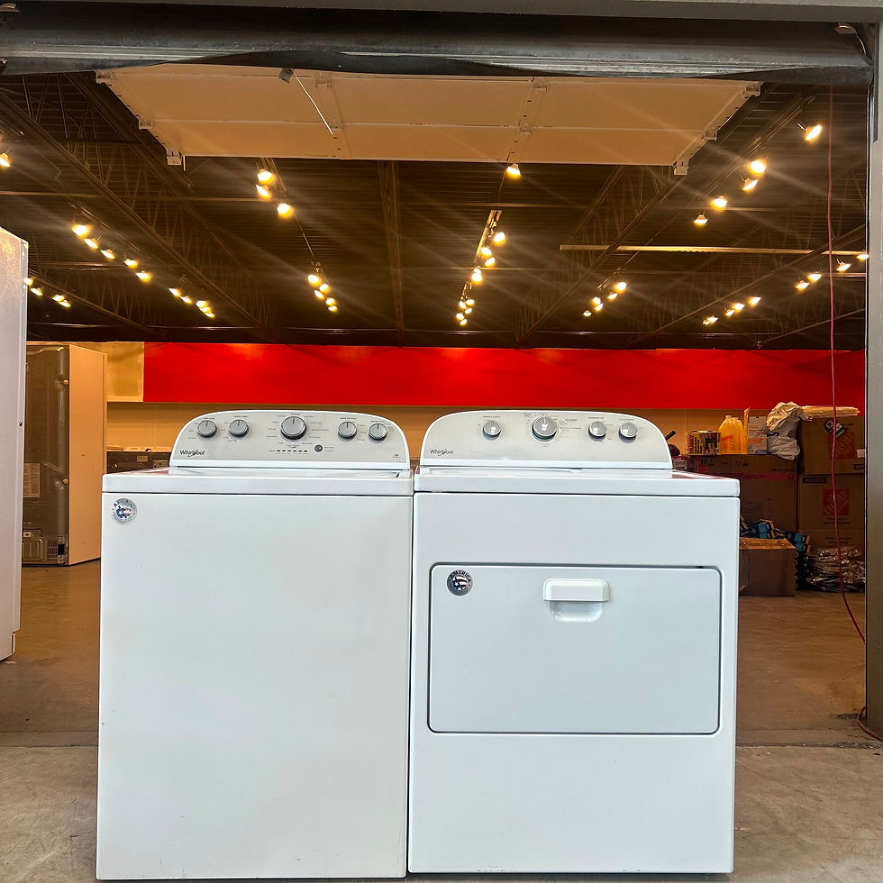 Thumbnail: Whirlpool Refurbished Top load Washer and Dryer 3.5 cuft Austin 0138