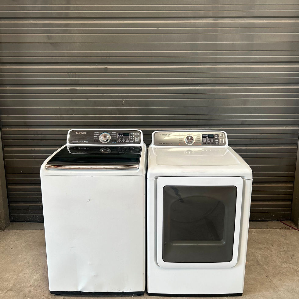 Thumbnail: Samsung Refurbished Top load Washer and Dryer 4.8 cuft Austin 7766