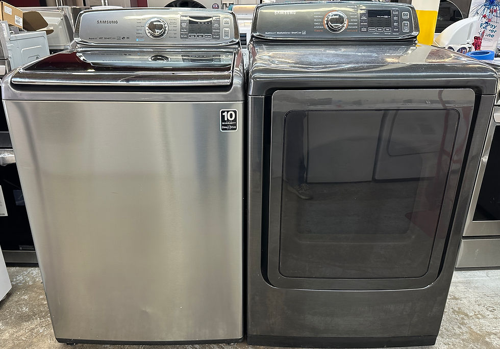Samsung Refurbished Top load Washer and Dryer 5.0 cuft Irving 9283