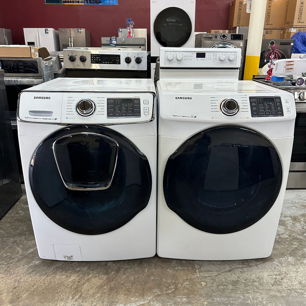 Thumbnail: Samsung Refurbished Front load Washer and Dryer 5.0 cuft Irving 0872