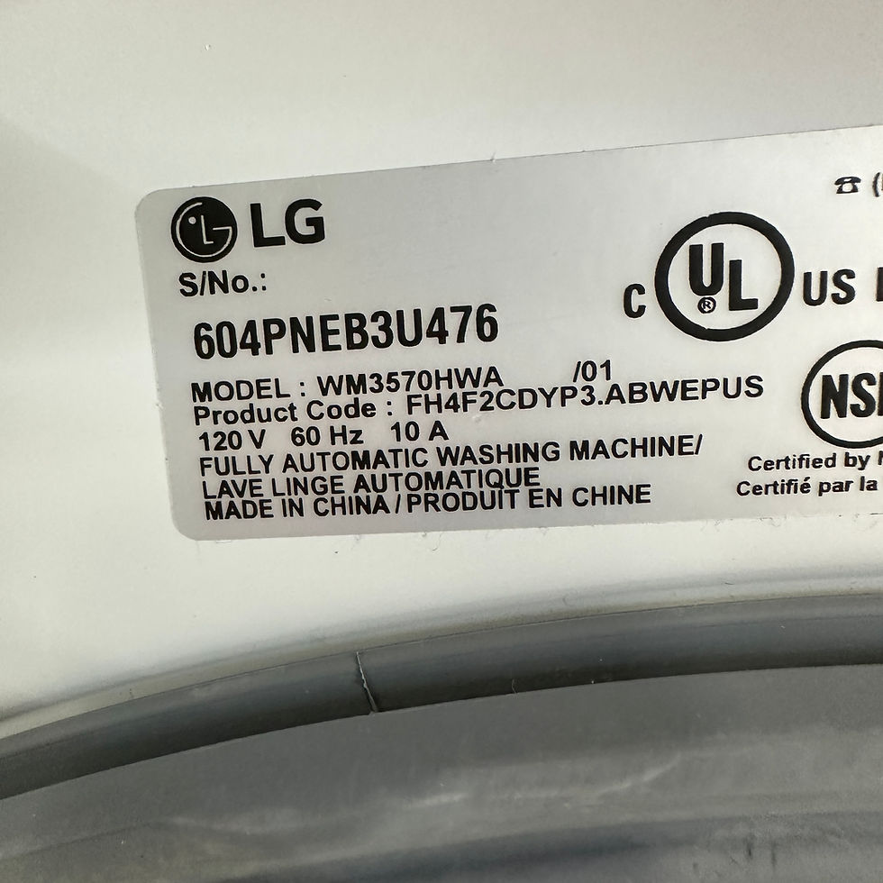 Thumbnail: LG Refurbished Front load Washer and Dryer 4.5 cuft Irving 5199