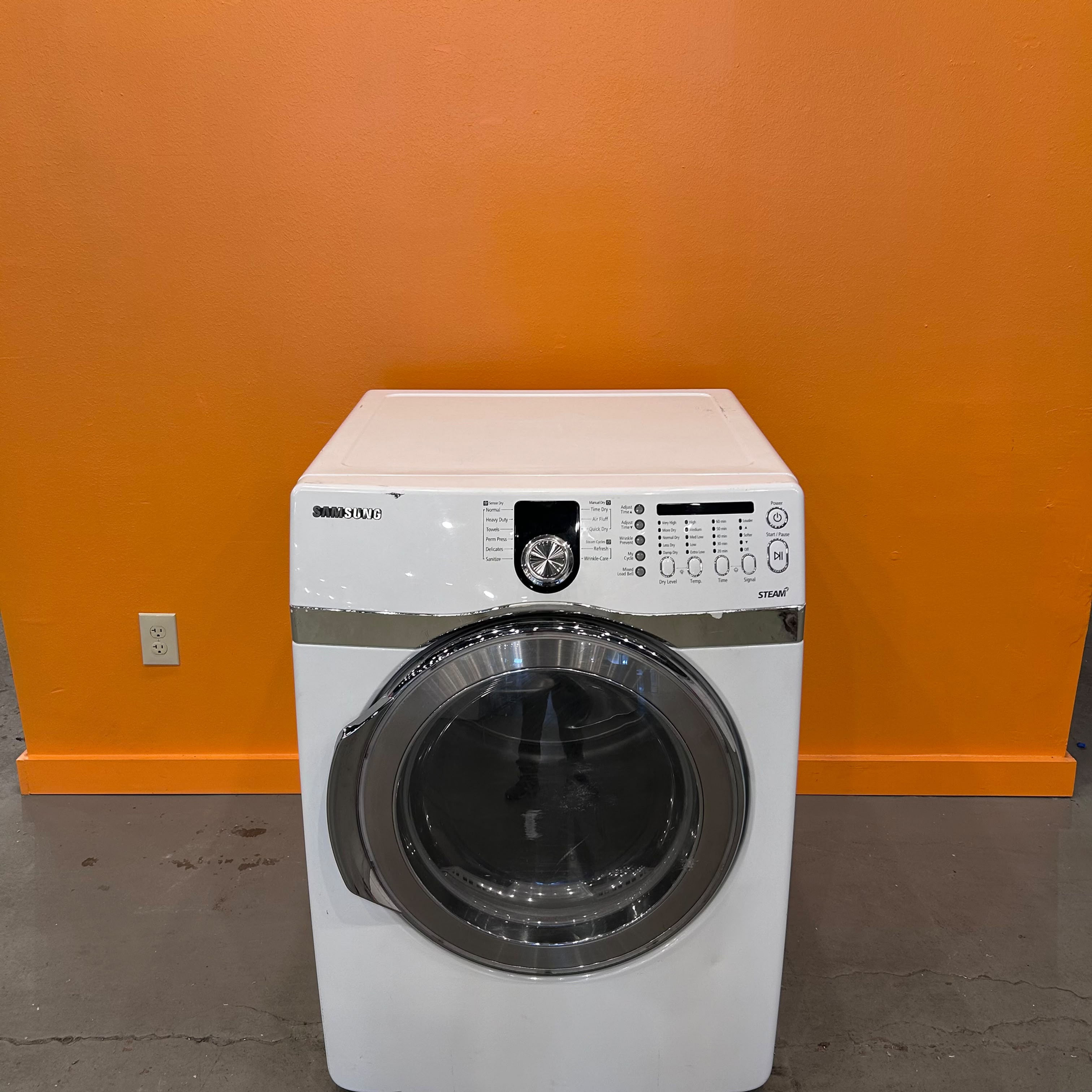 Samsung DV410AEW/XAA Electric Steam Dryer 7.4 CF- Refurbished- Austin 4600