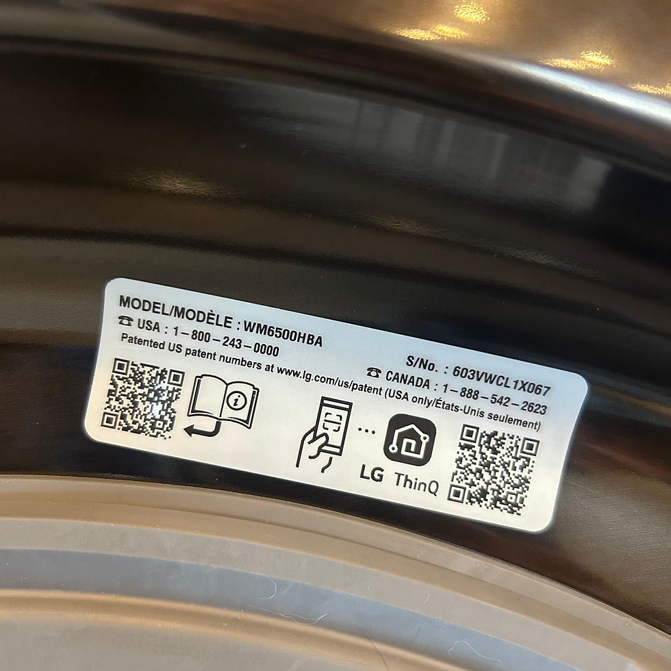 Thumbnail: LG WM6500HBA Washer & DLGX6501B Gas Dryer 5.0 CF- Scratch & Dent- Austin 8283