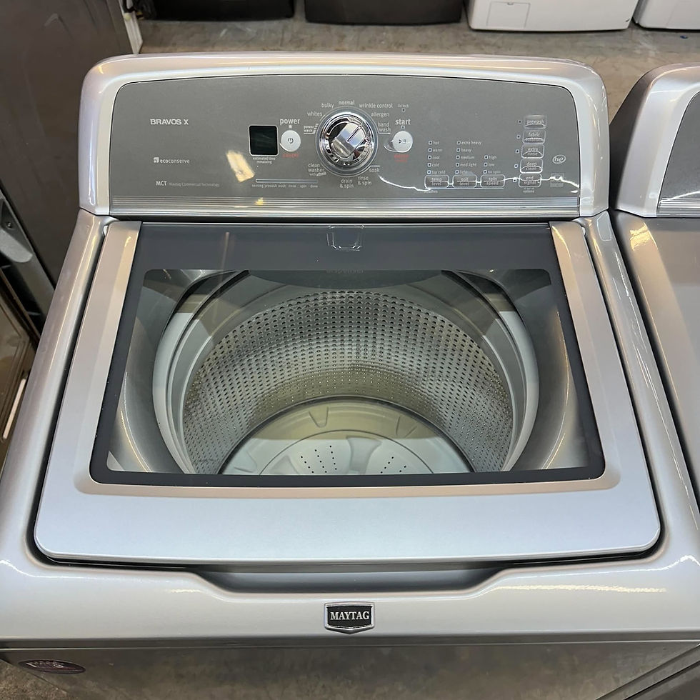 Thumbnail: Maytag MVWX700XL2 Washer 3.6 CF & MEDX700XL1 Electric Dryer- Refurbished