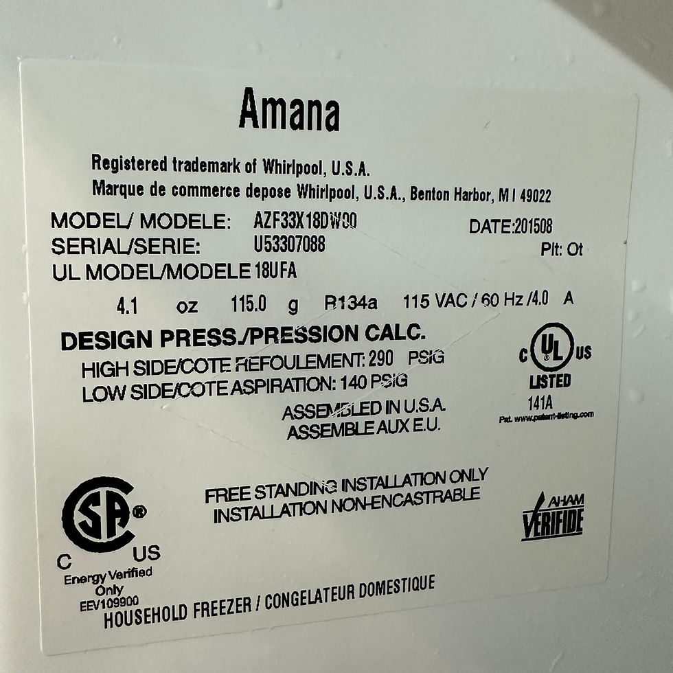 Miniatura: Amana Refurbished Upright Freezer15.7 cuft Irving 4001