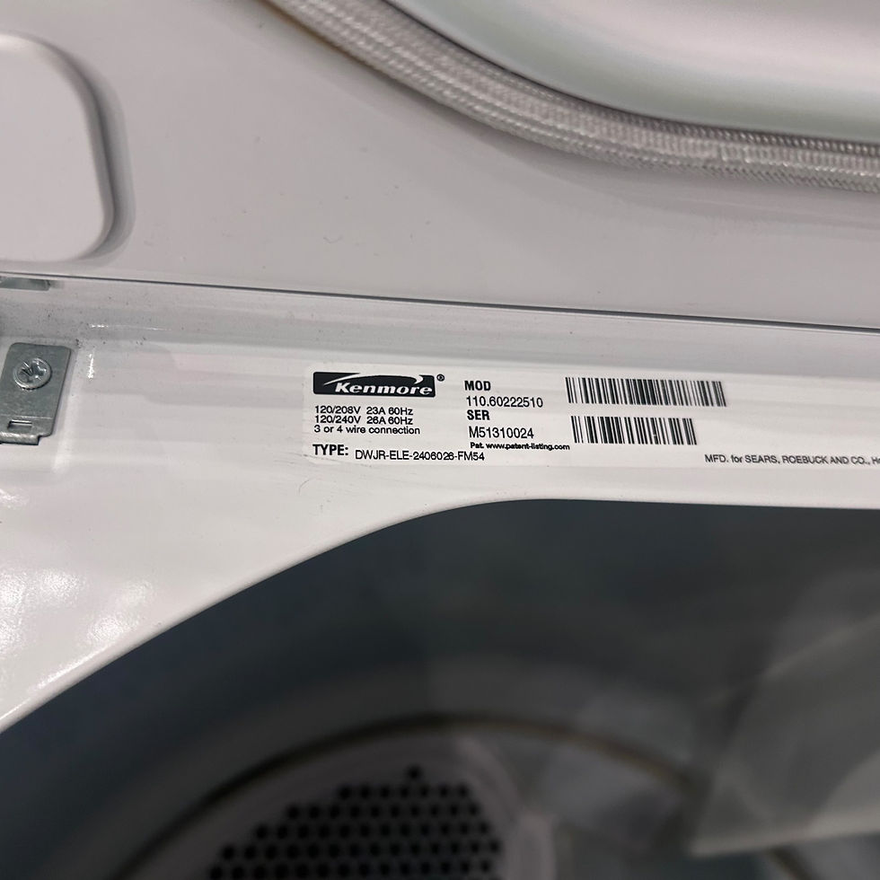 Thumbnail: Kenmore 110.20222510 Washer & 110.60222510 Electric Dryer 4.3 CF- Refurbished